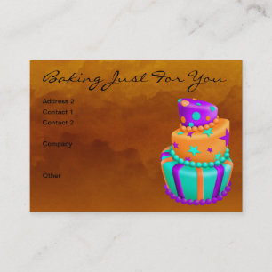 Gerade für Sie Visitenkarte backen