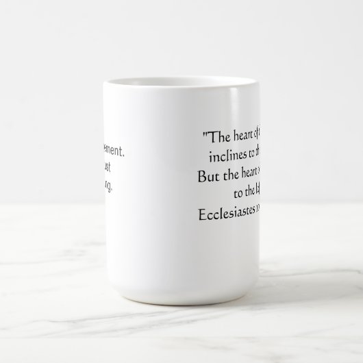 Gerade für Spaß: rechtes V. verlassen Kaffeetasse (Mittel)