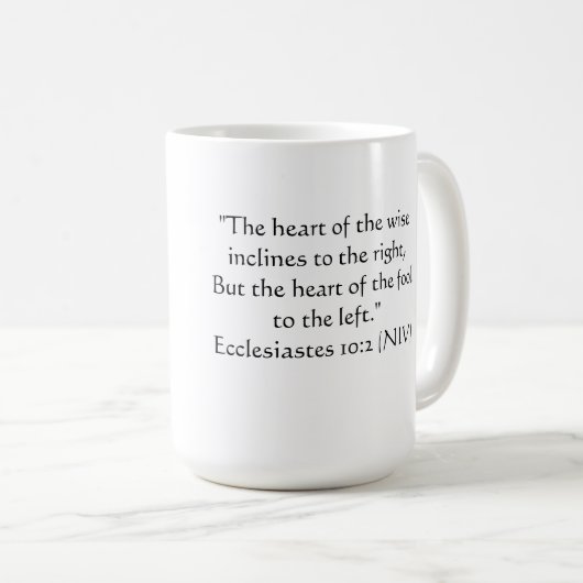 Gerade für Spaß: rechtes V. verlassen Kaffeetasse (VorderseiteRechts)