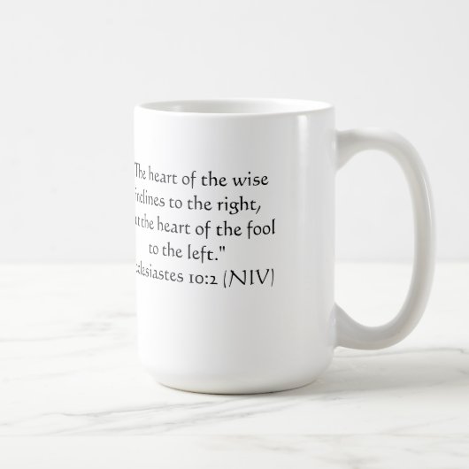 Gerade für Spaß: rechtes V. verlassen Kaffeetasse (Rechts)