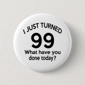 Gerade gedrehte 99 button (Vorderseite)