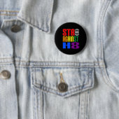 Gerade gegen den Verbündeten des Hass-LGBT rund Button (Beispiel)
