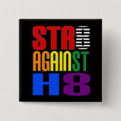 Gerade gegen Verbündeten des Hass-LGBT Button (Vorderseite)