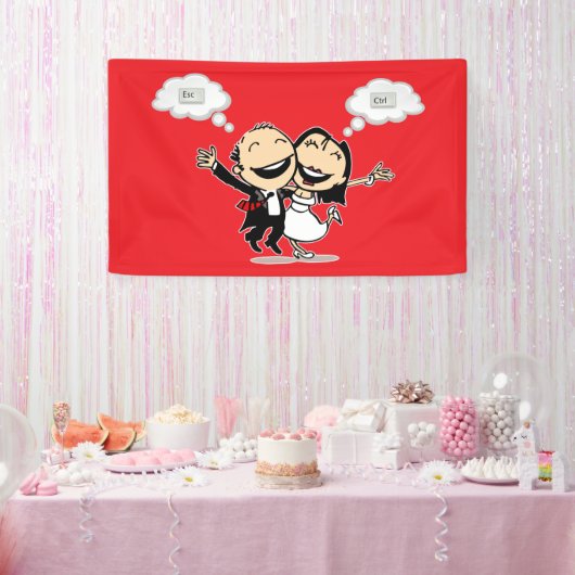 Gerade geheiratet banner (Party)