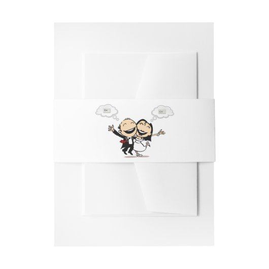 Gerade geheiratet einladungsbanderole (Vorderseite Beispiel)