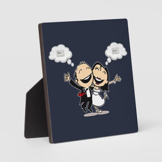 Gerade geheiratet fotoplatte (Vorderseite)