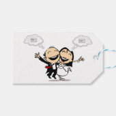 Gerade geheiratet geschenkanhänger (Vorderseite (Horizontal))