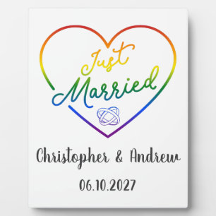 Gerade geheiratet III - LGBTQ-Hochzeit Fotoplatte