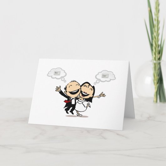 Gerade geheiratet karte (Vorderseite)