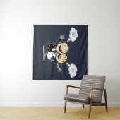 Gerade geheiratet wandteppich (Beispiel (Horizontal))