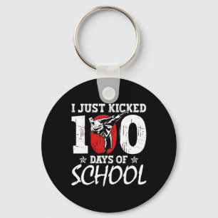Gerade geknackte 100 Tage des School Martial Arts Schlüsselanhänger