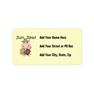 Gerade gelesen adressaufkleber