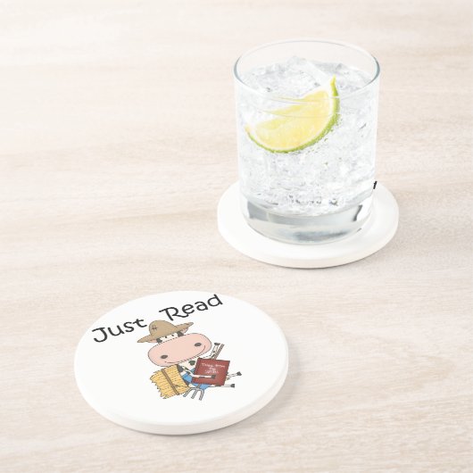 Gerade gelesen getränkeuntersetzer (Seite)