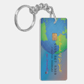 Gerade geschieden Fab Female Joke Female Schlüsselanhänger (Vorderseite links)