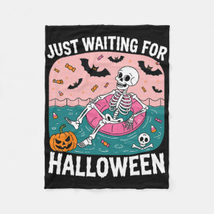 Gerade Gewartet für Halloween Funny Sarcastic Spaß Fleecedecke