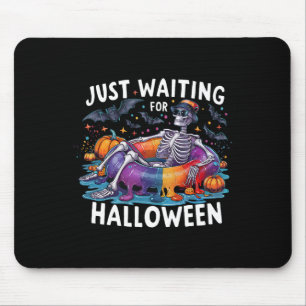 Gerade Gewartet für Halloween Spooky Season Funny Mousepad