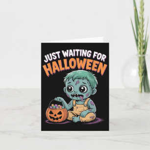 Gerade Gewartet Halloween Funny Halloween Zitat S Karte