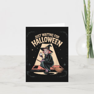 Gerade Gewartet Halloween Halloween-Angebotssommer Karte