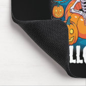 Gerade Gewartet zu Halloween Funny Skeleton Spooky Mousepad (Ecke)
