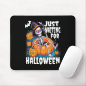 Gerade Gewartet zu Halloween Funny Skeleton Spooky Mousepad (Mit Mouse)