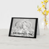 Gerade Gewollt, HALO Schneegel zu sagen Karte (Gelbe Blume)