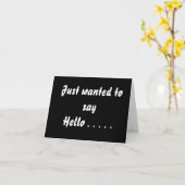 Gerade gewollt, um zu sagen hallo…. karte (Gelbe Blume)