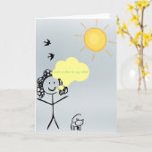 GERADE GEWOLLT, UM ZU SAGEN HALLO!!! KARTE (Gelbe Blume)