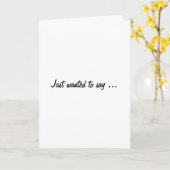 Gerade gewollt, um zu sagen… karte (Gelbe Blume)