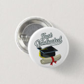 Gerade graduiert! button (Vorne & Hinten)