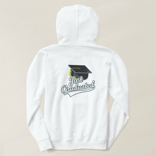 Gerade graduiert! hoodie (Design Rückseite)
