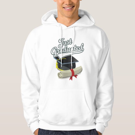 Gerade graduiert! hoodie (Vorderseite)