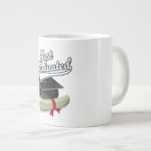 Gerade graduiert! Jumbo-Tasse (Vorderseite Rechts)