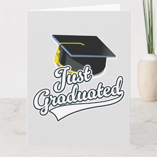 Gerade graduiert! karte (Vorderseite)