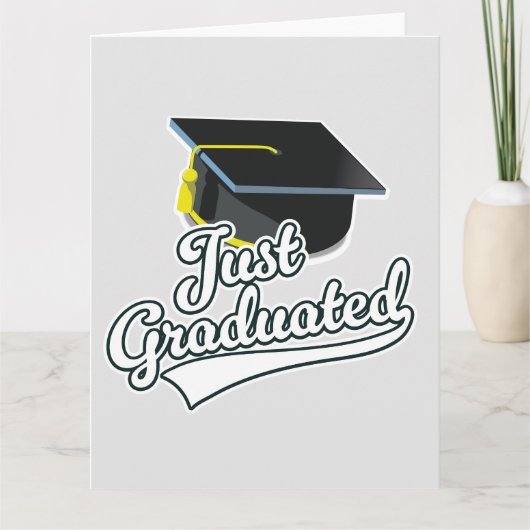 Gerade graduiert! karte (Vorderseite)