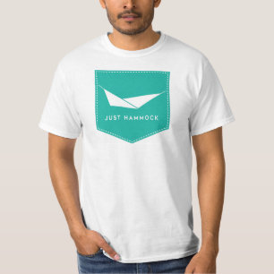 Gerade Hängematte-Weiß T-Shirt