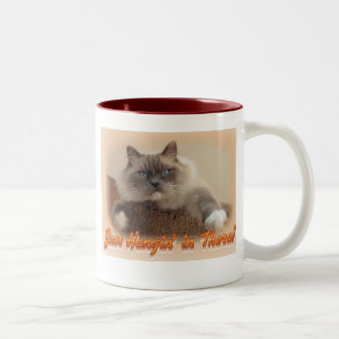 Gerade Hangin herein dort! Zweifarbige Tasse