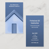 Gerade Haus-Visitenkarte Visitenkarte (Vorne/Hinten)