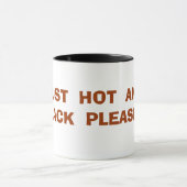 GERADE HEISS UND SCHWARZ BITTE… TASSE (Zentrum)