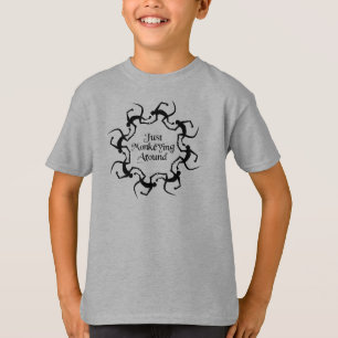 Gerade herum Monkeying T-Shirt