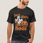 Gerade hier für das BOOS Funny Halloween 3 T-Shirt (Vorderseite)