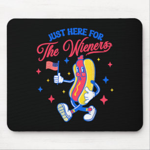 Gerade hier für die Dackeln 4. Juli Hot Dog 1 Mousepad