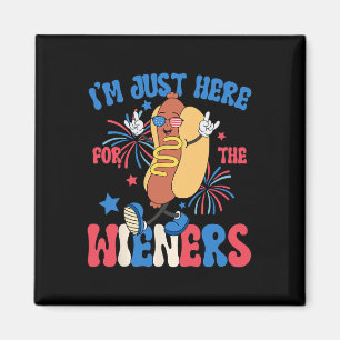 Gerade hier für die Weiners 4. Juli Funny Hot Do Magnet