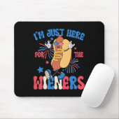 Gerade hier für die Weiners 4. Juli Funny Hot Do Mousepad (Mit Mouse)