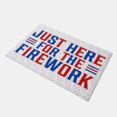 Gerade hier für Feuerwerke lustig für ein Paar Fußmatte (Schrägansicht)