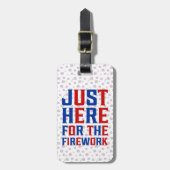 Gerade hier für Feuerwerke lustig für ein Paar Gepäckanhänger (Vorderseite vertikal)