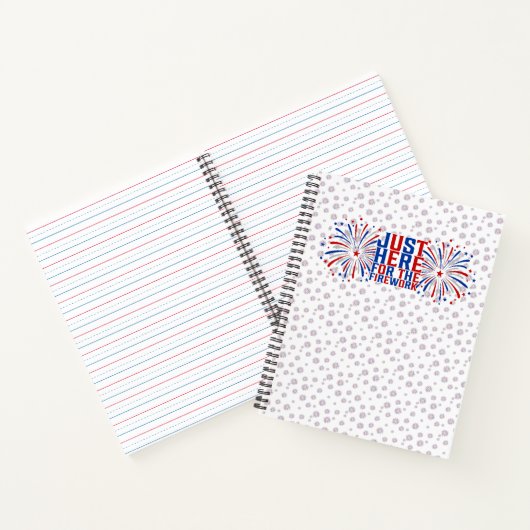 Gerade hier für Feuerwerke lustig für ein Paar Notizblock (Innenseite)