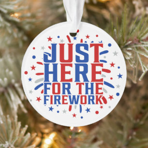 Gerade hier für Feuerwerke lustig für ein Paar Ornament