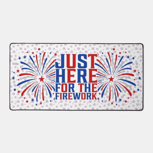 Gerade hier für Feuerwerke lustig für ein Paar Schreibtischunterlage (Vorderseite)