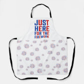 Gerade hier für Feuerwerke lustig für ein Paar Schürze (Vorderseite)