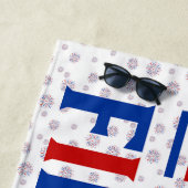 Gerade hier für Feuerwerke lustig für ein Paar Strandtuch